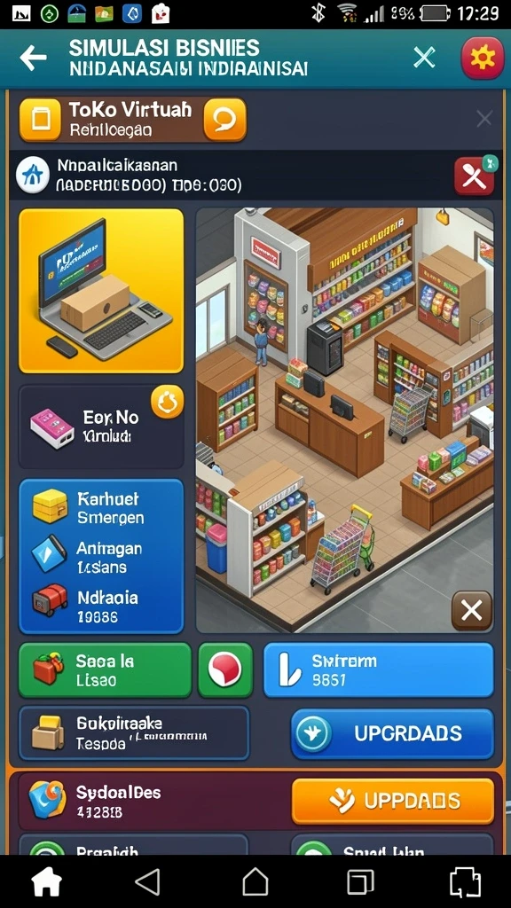 Tangkapan layar dari level yang menantang.