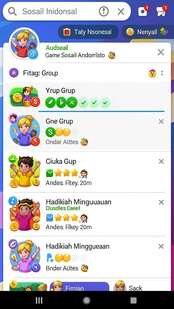 Karakter utama dalam aksi seru.