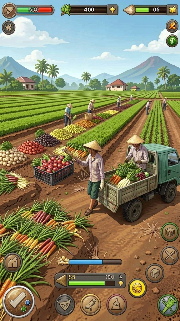 Berbagai karakter unik siap untuk dimainkan.