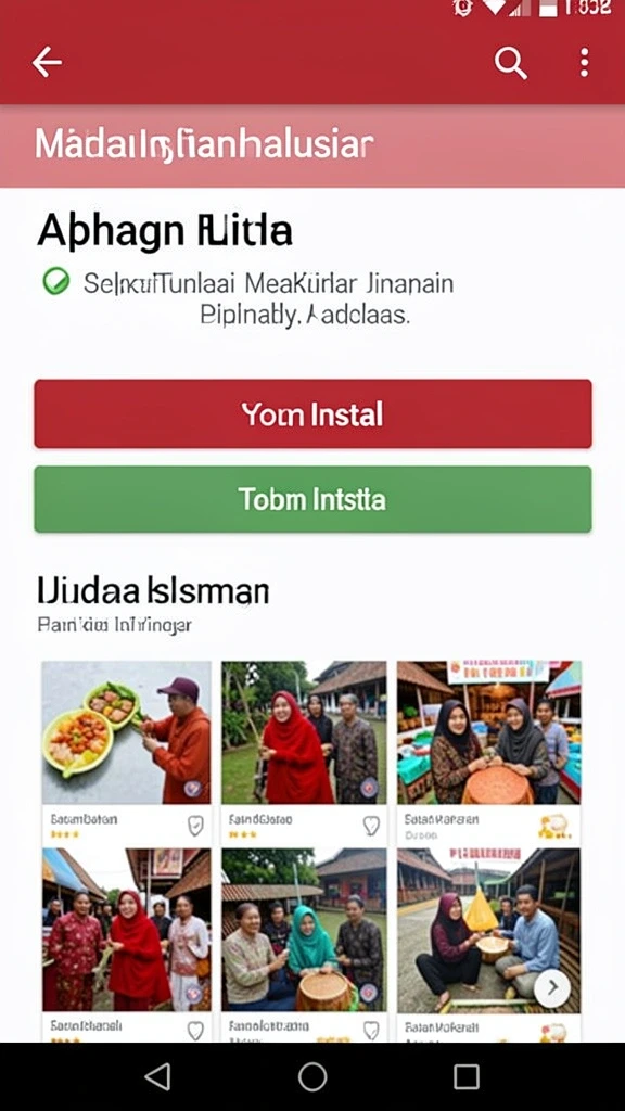 Tampilan menu yang intuitif dan mudah dipahami.