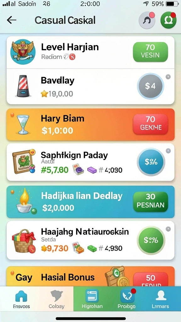 Pemain sedang berinteraksi dengan karakter unik.