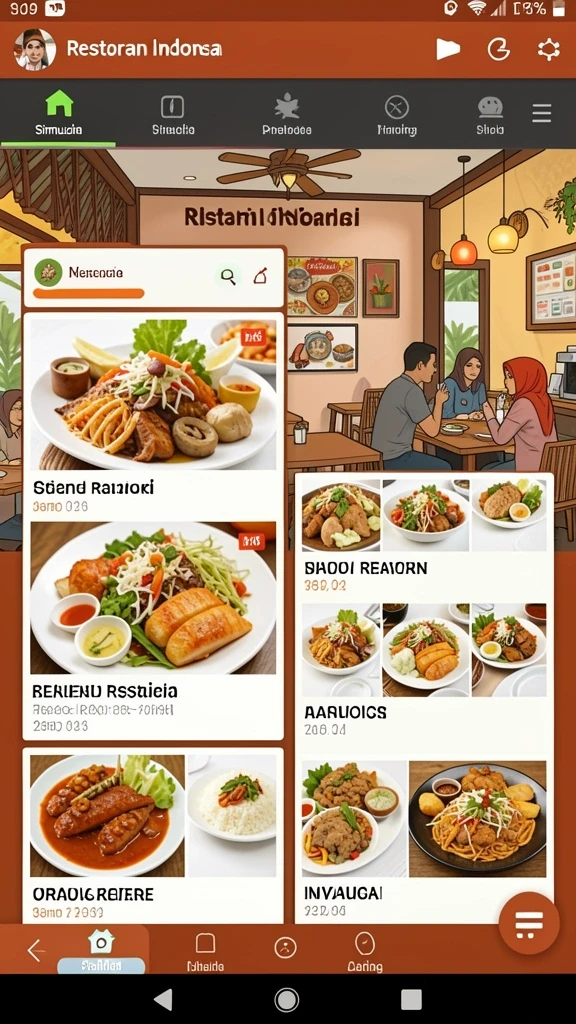 Tampilan antarmuka yang ramah pengguna dan menarik.