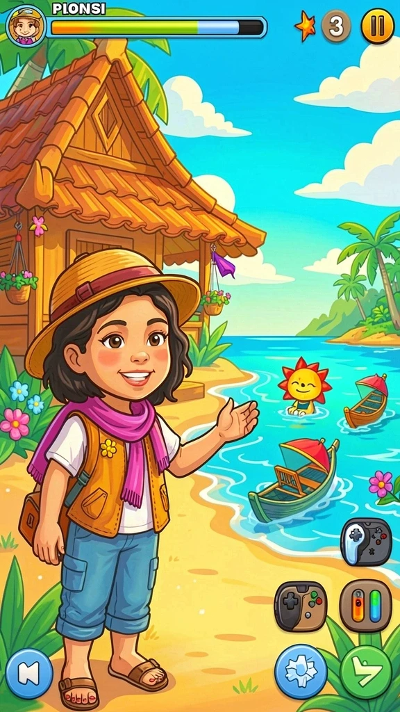 Karakter unik dengan kemampuan khusus di setiap level.