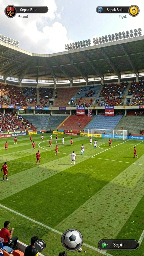 Pemandangan level baru yang penuh tantangan dan keseruan.