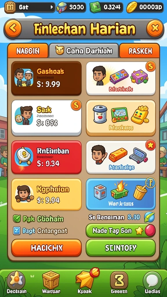 Hadiah menarik menanti pemain yang sukses.