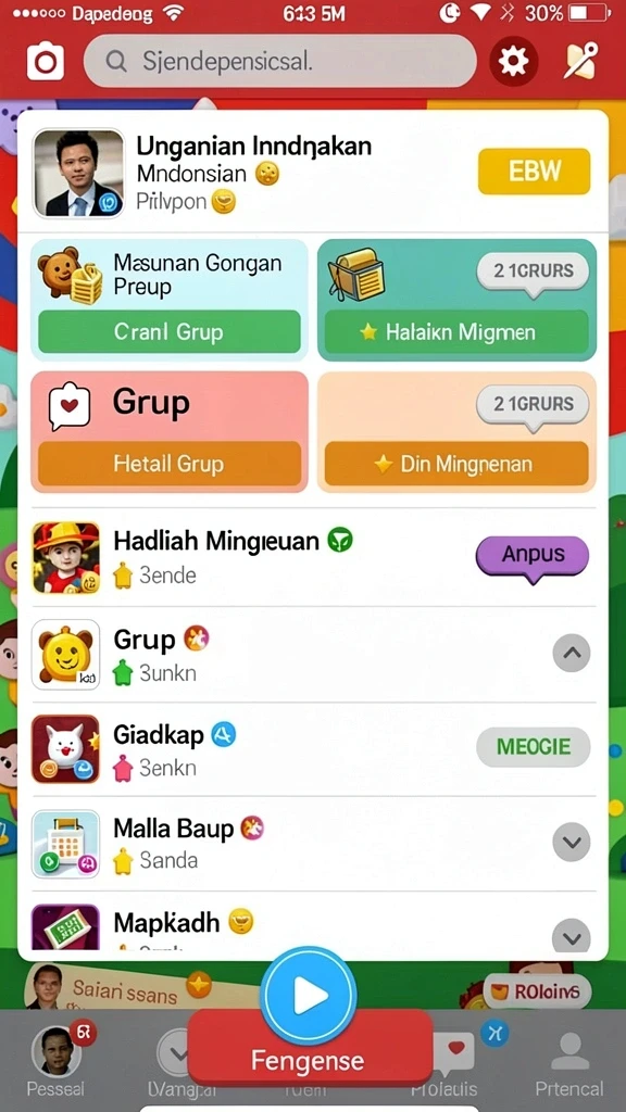 Tampilan antarmuka HOMETOGEL yang menarik dan user-friendly.