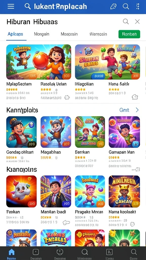 Grafis yang memukau dan efek suara yang seru.
