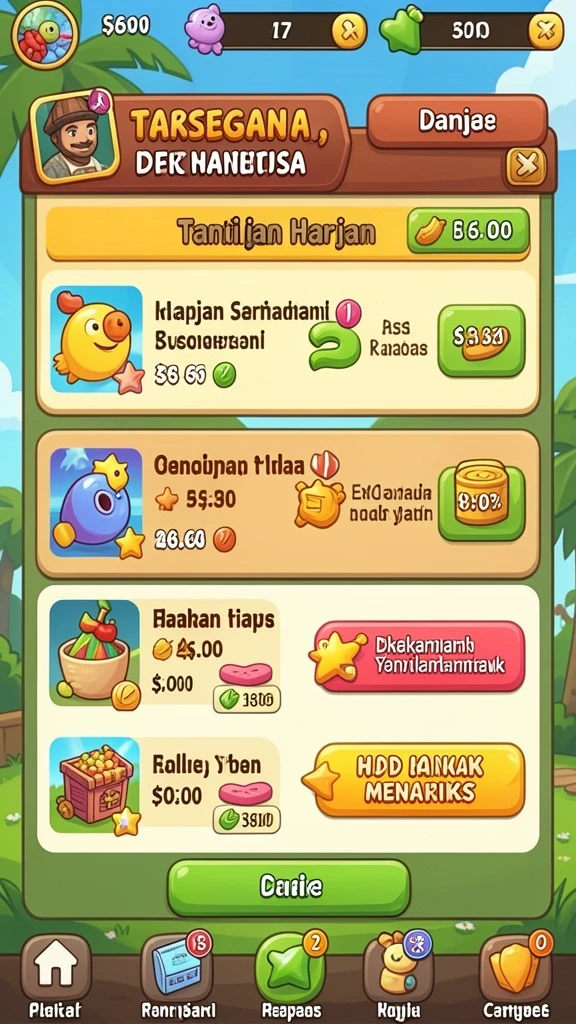 Tampilan antarmuka yang menarik dan mudah dinavigasi.