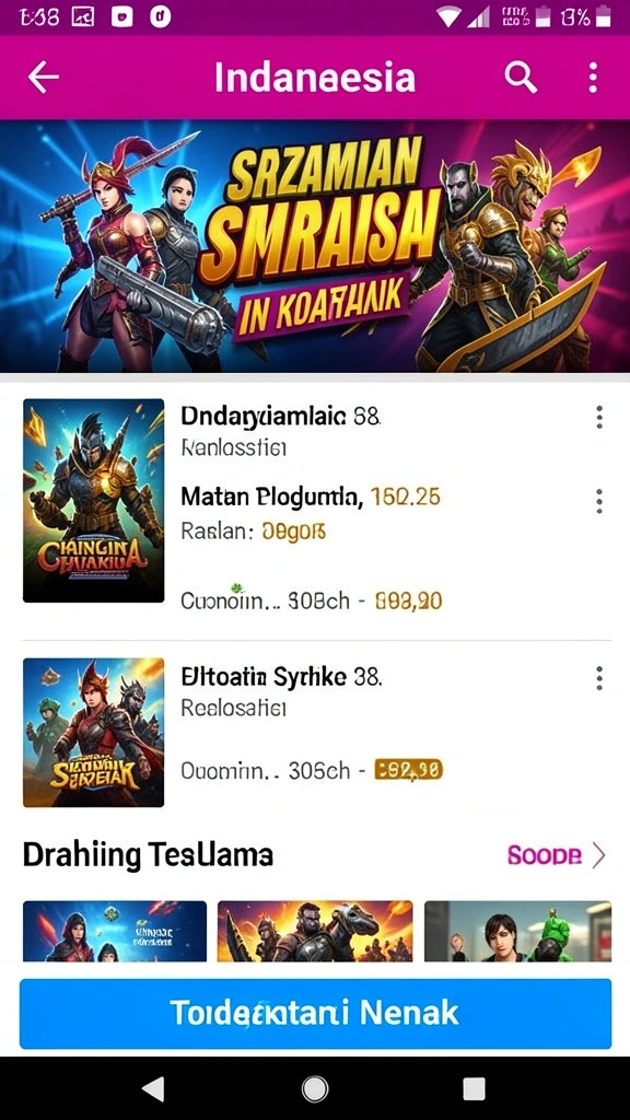 Tampilan karakter utama yang menarik.