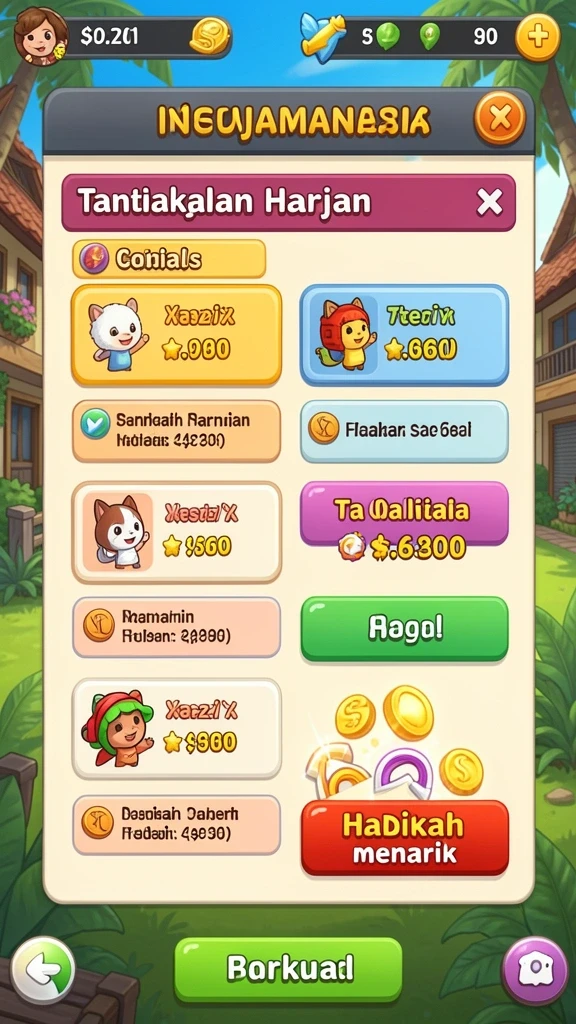Tampilan awal antarmuka KOKITOTO yang menarik.