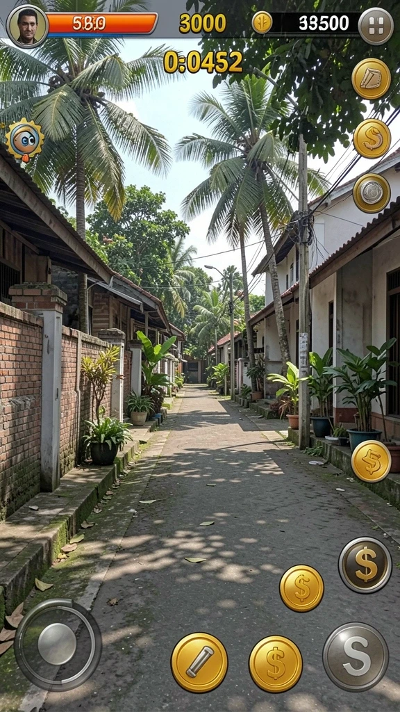 Tampilan antarmuka permainan yang menarik dan intuitif.