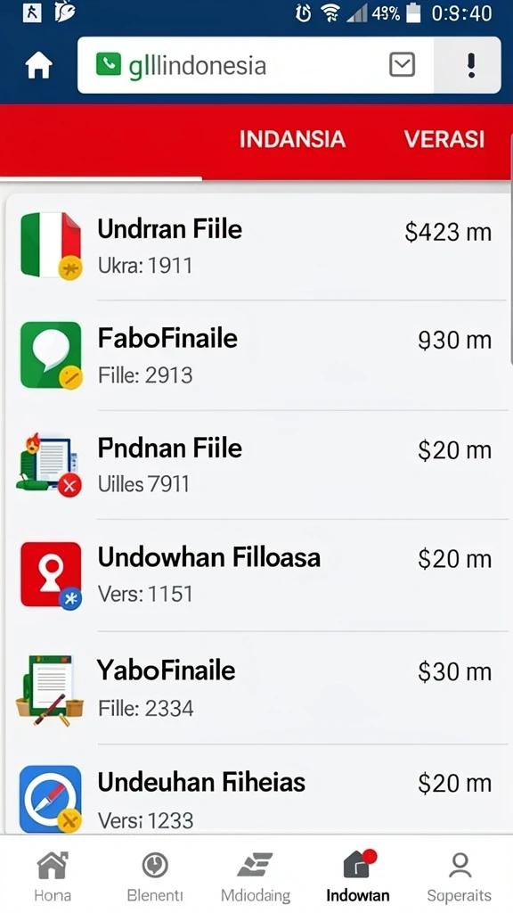 Screenshot aplikasi menampilkan antarmuka permainan yang menarik.