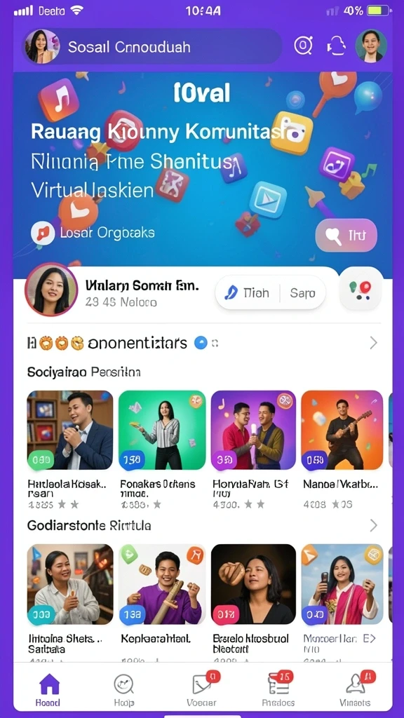 Fitur chat untuk berinteraksi dengan pemain lain.