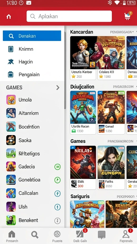 Level yang beragam dan menantang untuk setiap pemain.