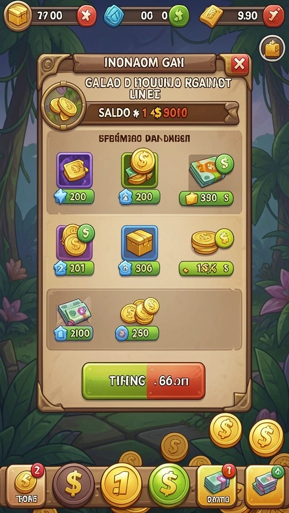 Mode permainan yang mendebarkan dengan banyak pilihan.
