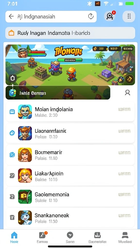 Screenshot level baru yang penuh tantangan.