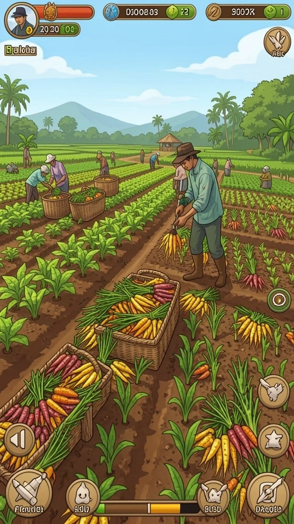Tangkapan layar memperlihatkan lingkungan permainan yang indah.