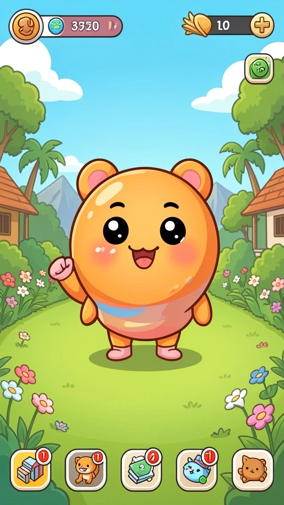 Screenshot menunjukkan pemandangan indah dalam game.